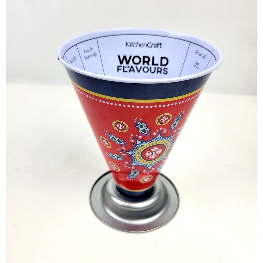KitchenCraft World Of Flavors Dry Measure Measuring Cup Stainless Steel Metal
